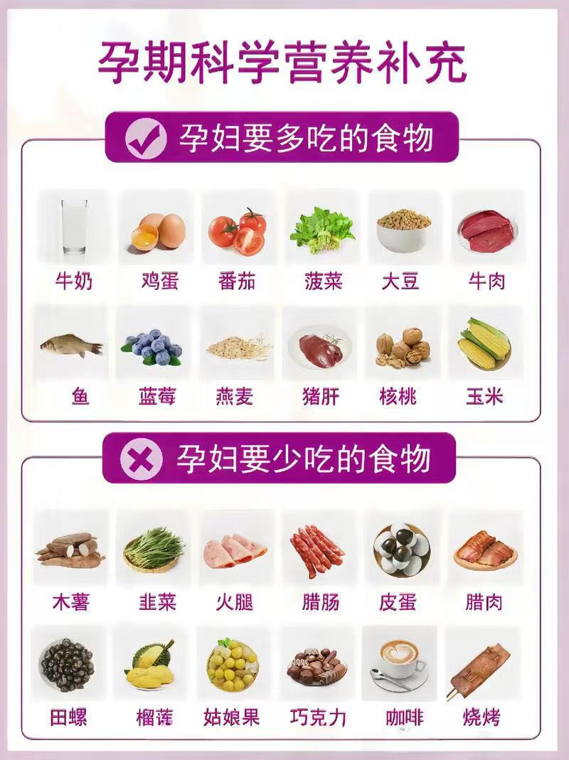 怀孕各月所需营养手册