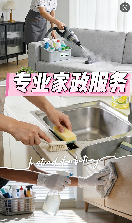 专业家政服务，焕新品质生活，贴心守护每一份洁净与舒适  
