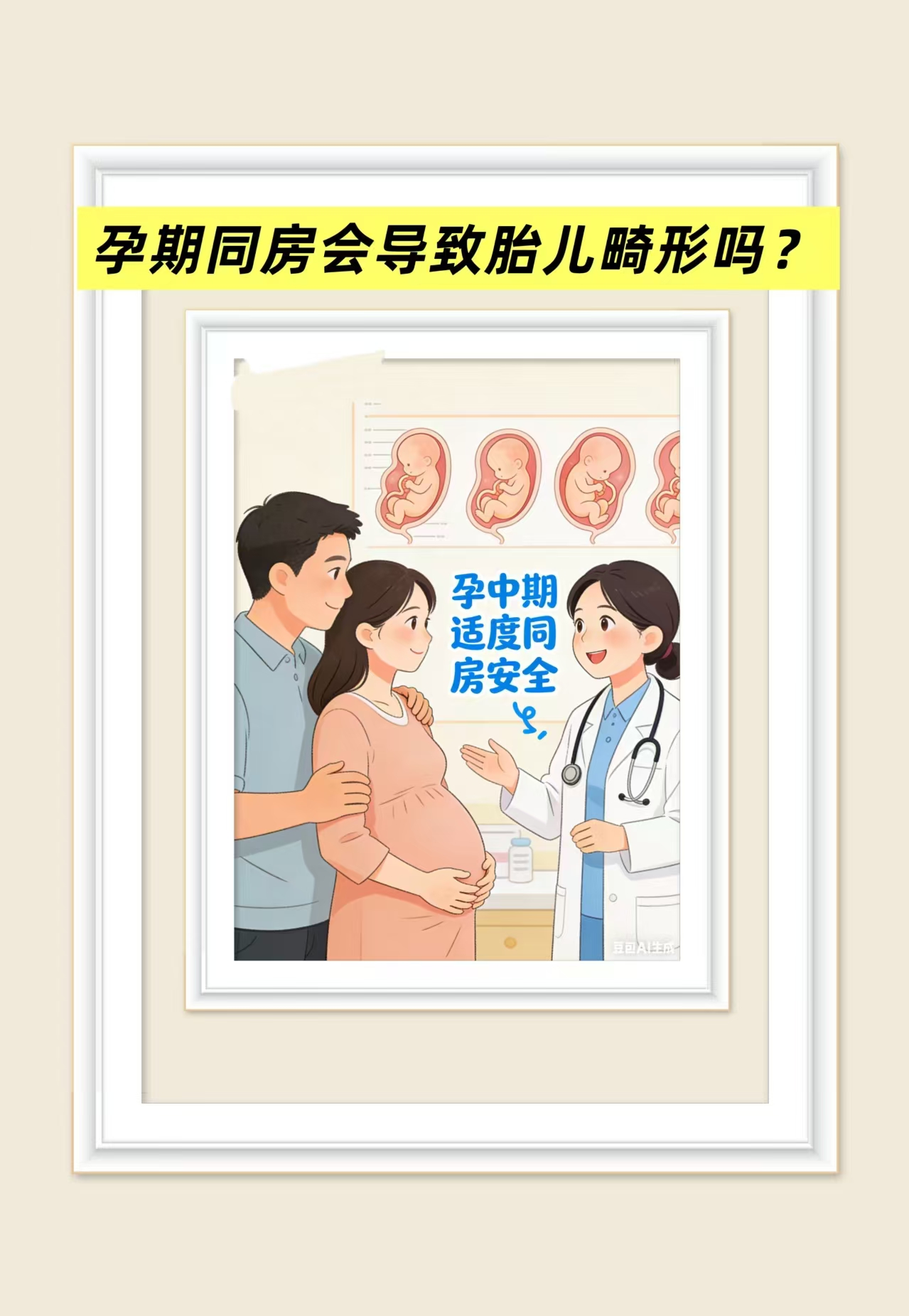 孕期同房会导致胎儿畸形吗？